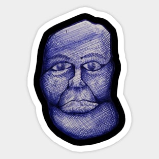 Ballpoint Face Sticker